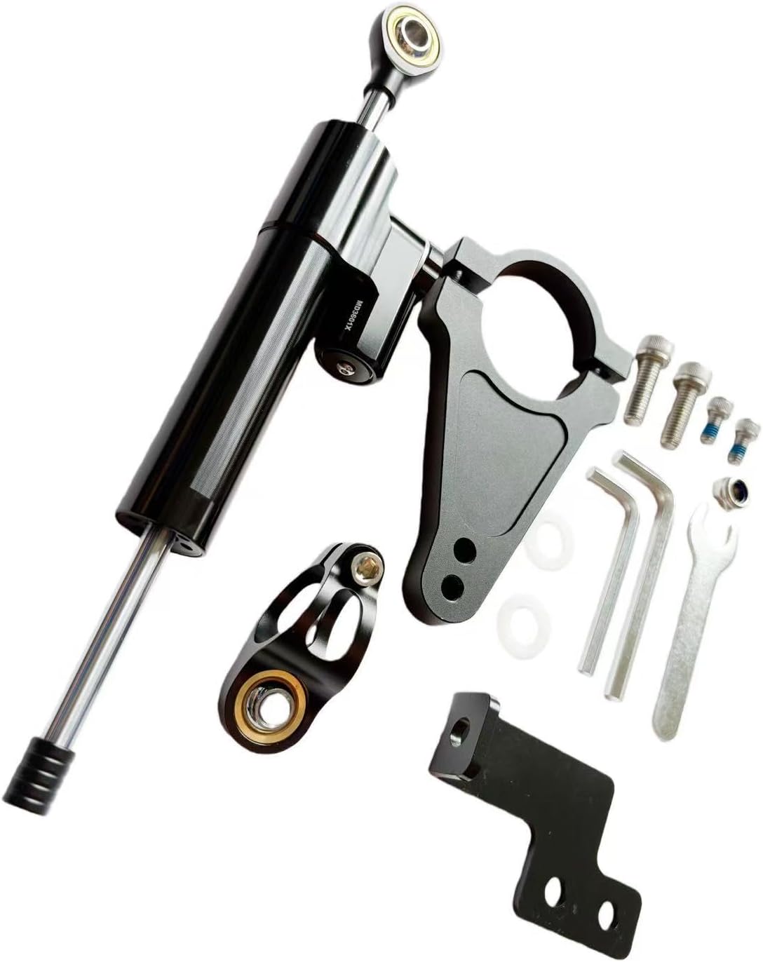 Electric Scooter Steering Damper, high-Speed Dual-Drive Electric Scooter Auxiliary Steering Bracket, Suitable for V7/Teewing X5/BOYUEDA/Yume/TIFGALOP Scooter Front Assist kit