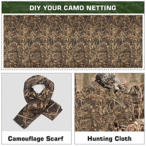Yeacool Camo Netting, Camouflage Netting, Quiet Mesh Net, Army Shade Nets, Rustle-Free, Clear View, Lightweight, Duck Blinds Cover, for Treestand, Concealment, Decorations, Hunting, Shooting - Thumbnail 3
