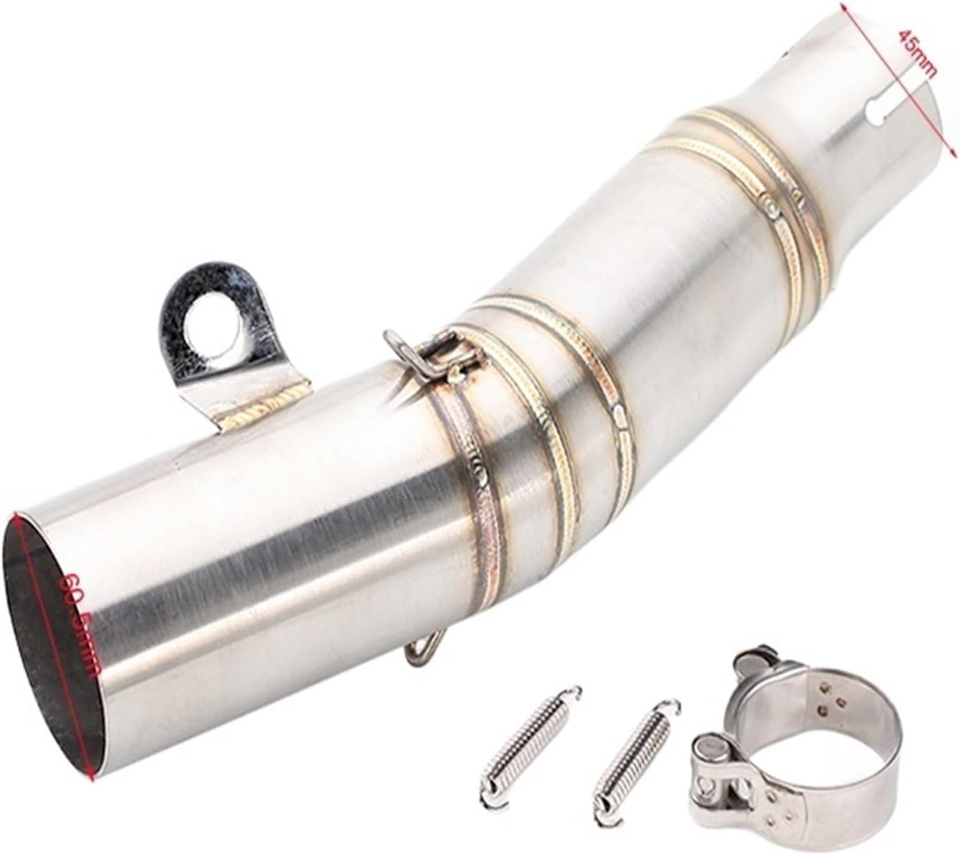 For Ya&maha YZF R6 Motorcycle Exhaust Mid Pipe Link Middle Connector 1998-2017 2018 2019 Years Exhausts pipes