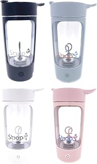 Mezclador de proteínas portátil y batidora, recargable, colores (blanco)