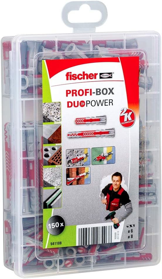fischer PROFIbox DUOPOWER Short and Long Set with Screws, 541109