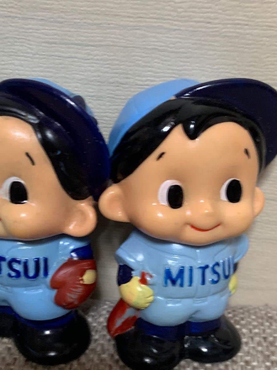 【非売品】昭和レトロ 三井信託銀行 野球選手 ソフビ貯金箱 Amazon.co.jp: 貯金箱 野球 三井銀行 野球レトロ ソフビフィギュア 3点