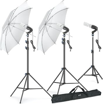 LINCO Lincostore Photography Photo Portrait Studio 600W Umbrella Continuous Lighting Kit AM112