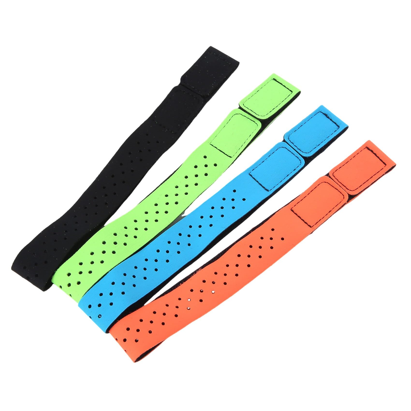 4 Pcs Replacement Heart Rate Monitor Armband Strap Adjustable Replacement Armband Band Universal Sport Wrist Strap M