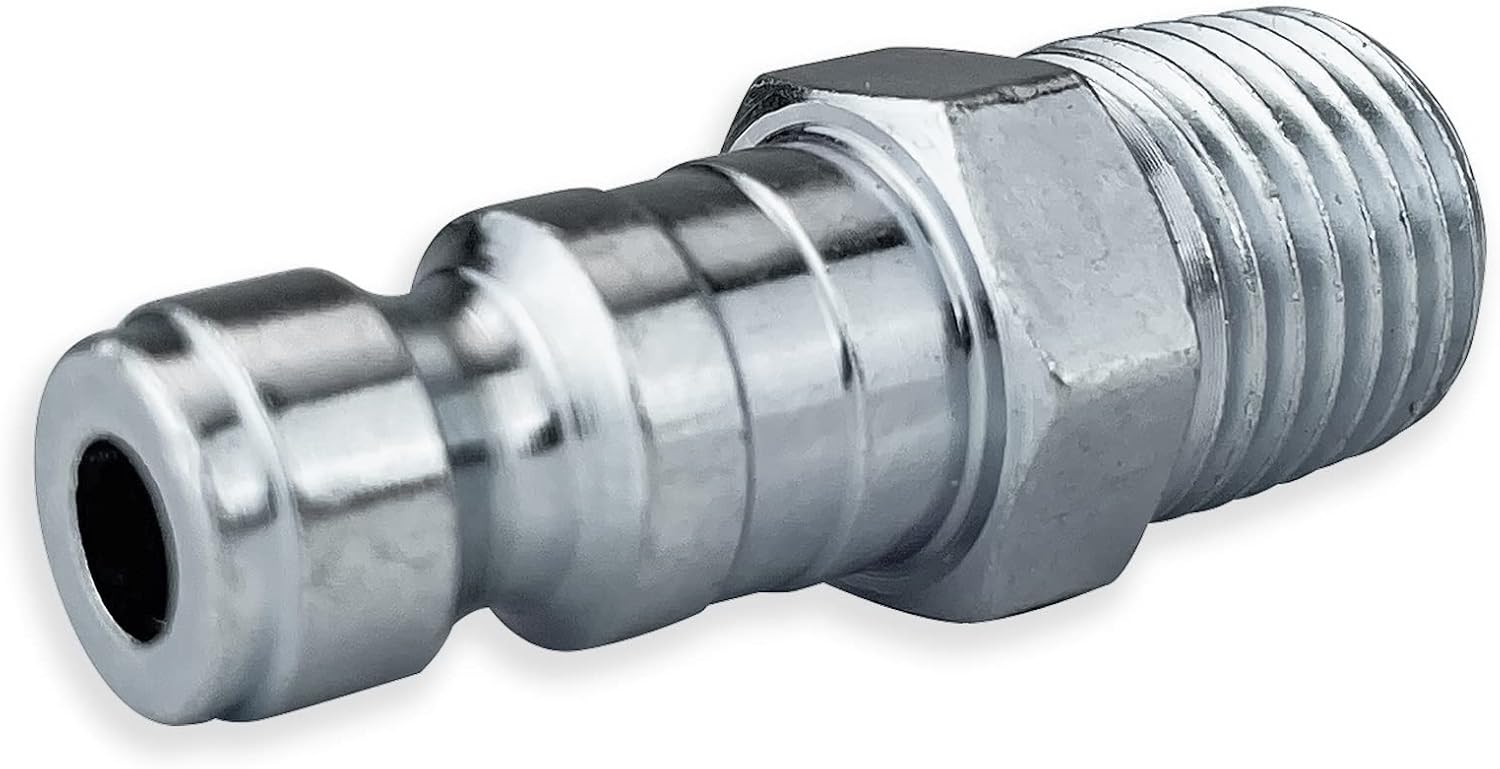 10 Tru-Flate Style 1/4" NPT Male Coupler Nipples for Shop Air Line Hose Tools by TYK Industries