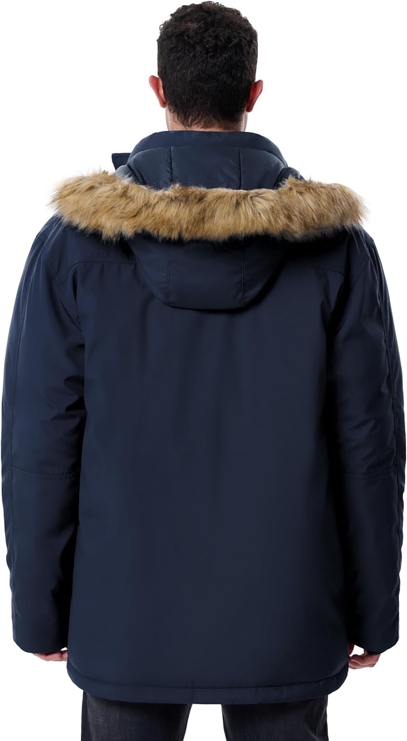 UIQUR Winter Coats for Men Winter Jackets Waterproof Thicken Warm Insulated Parka Puffer Long Down Jacket with Hood - Image 2