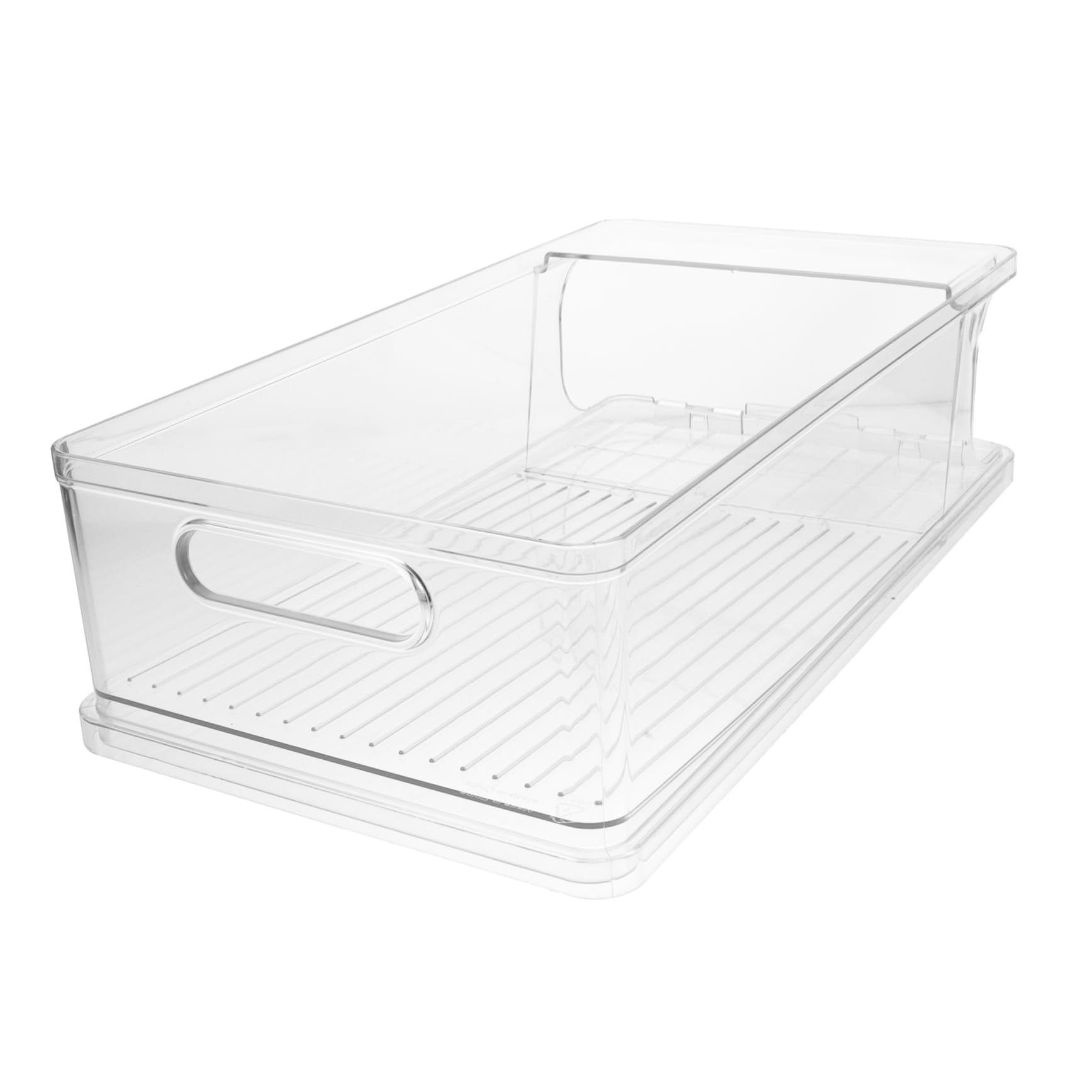 KICHOUSE Beverage Can Storage Organizer Automatic Rolling Drink Rack for Refrigerator Multi-Functional Soda Holder for Kitchen Office Living Room Transparent Design for Easy Viewing and