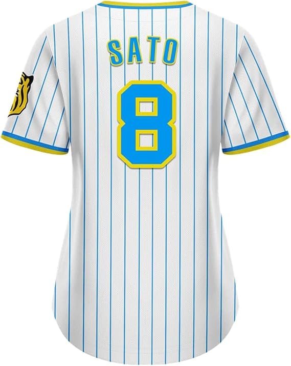 Amazon.co.jp: 阪神虎 佐藤 輝明 背番号8 レプリカユニフォーム 野球服