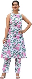 Women Rayon A-Line Regular Fit Kurta Set