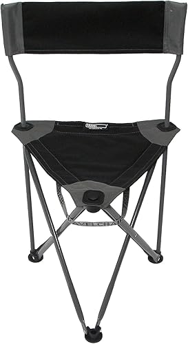 Miniatura 14 de Travel Chair Slacker Silla trípode para campamento, silla ligera, correa de transporte ajustable para un fácil transporte, patas de pato de gran