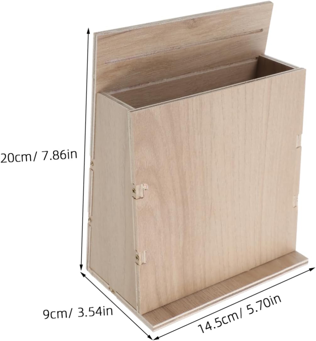 Wooden Bat House for Outdoors Weatherproof Chamber Bat Box Easy Installation Garden Decor Natural Habitat Design for Wildlife Enthusiasts