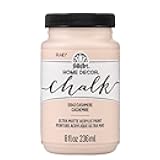 FolkArt Home Décor Chalk Paint, Cashmere 8 fl oz Acrylic Craft Paint with an Ultra Matte Finish, 51042