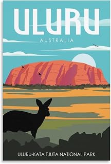 Kata Tjuta National Park Uluru Australia Vintage Travel Posters Wall Art Picture Print Canvas Art Poster Modern Family Bedroom Decor Posters 12x18inch(30x45cm)