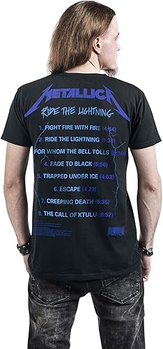 Miniatura 4 de Metallica Ride The Lightning Tracks - Camiseta ajustada para hombre color negro