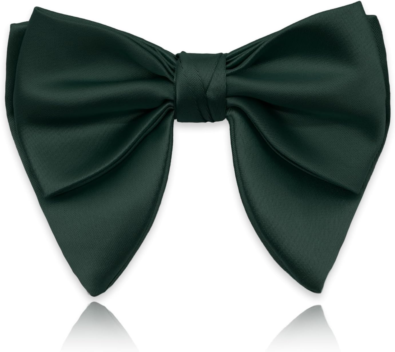 Oversized Bow Ties for Men Pre Tied Satin Mens Bow Tie Solid Color Bowties for Wedding Party