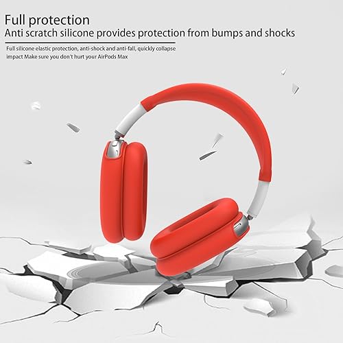 Miniatura 3 de Funda de silicona 3 en 1 compatible con auriculares Apple Airpods Max (20242020), funda antiarañazos para las almohadillas para los oídos y diadema