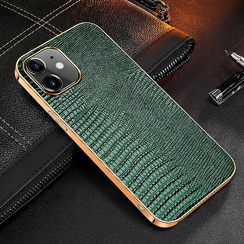 Coque en cuir véritable pour iPhone 12 de bureau chic pour vos rendez-vous d'affaires