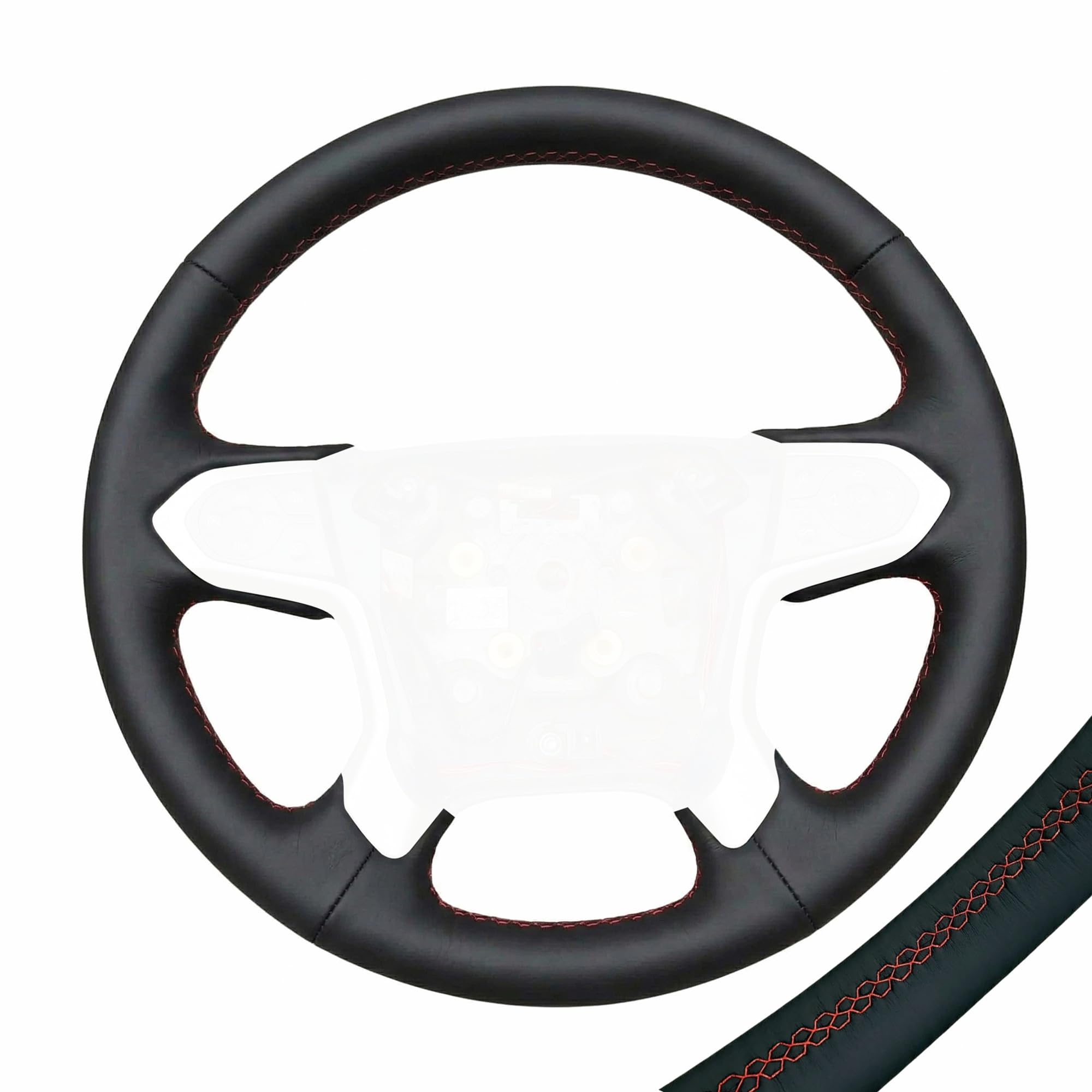 RedlineGoods steering wheel cover (3-spoke) compatible with Nissan