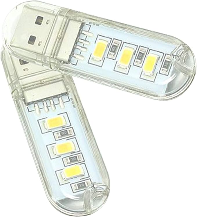AYECEHI USB Reading Light Mini Portable LED Night Light USB Keychain Lights for Reading Outdoor Powered Camping Lamp-(Pack of 5) photo 5