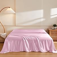 Vista 11 de THXSILK 1 sábana encimera de seda, 100% 6A+, seda de morera pura, ultra suave, duradera, refrescante, transpirable (individual, negro)