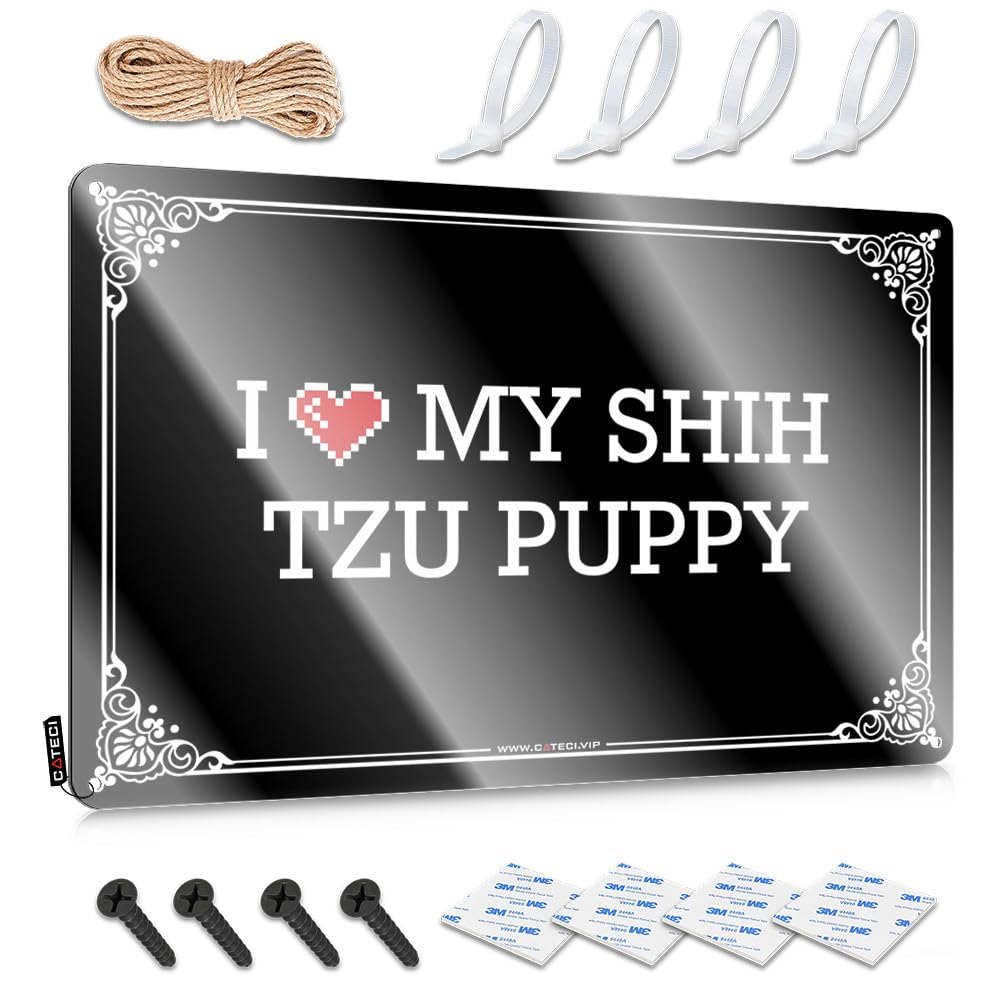 Fzfn Colour I Love My Shih Tzu Puppy Nice Aesthetic - Girly Wall Art Wall Art Decoration(30X40cm)