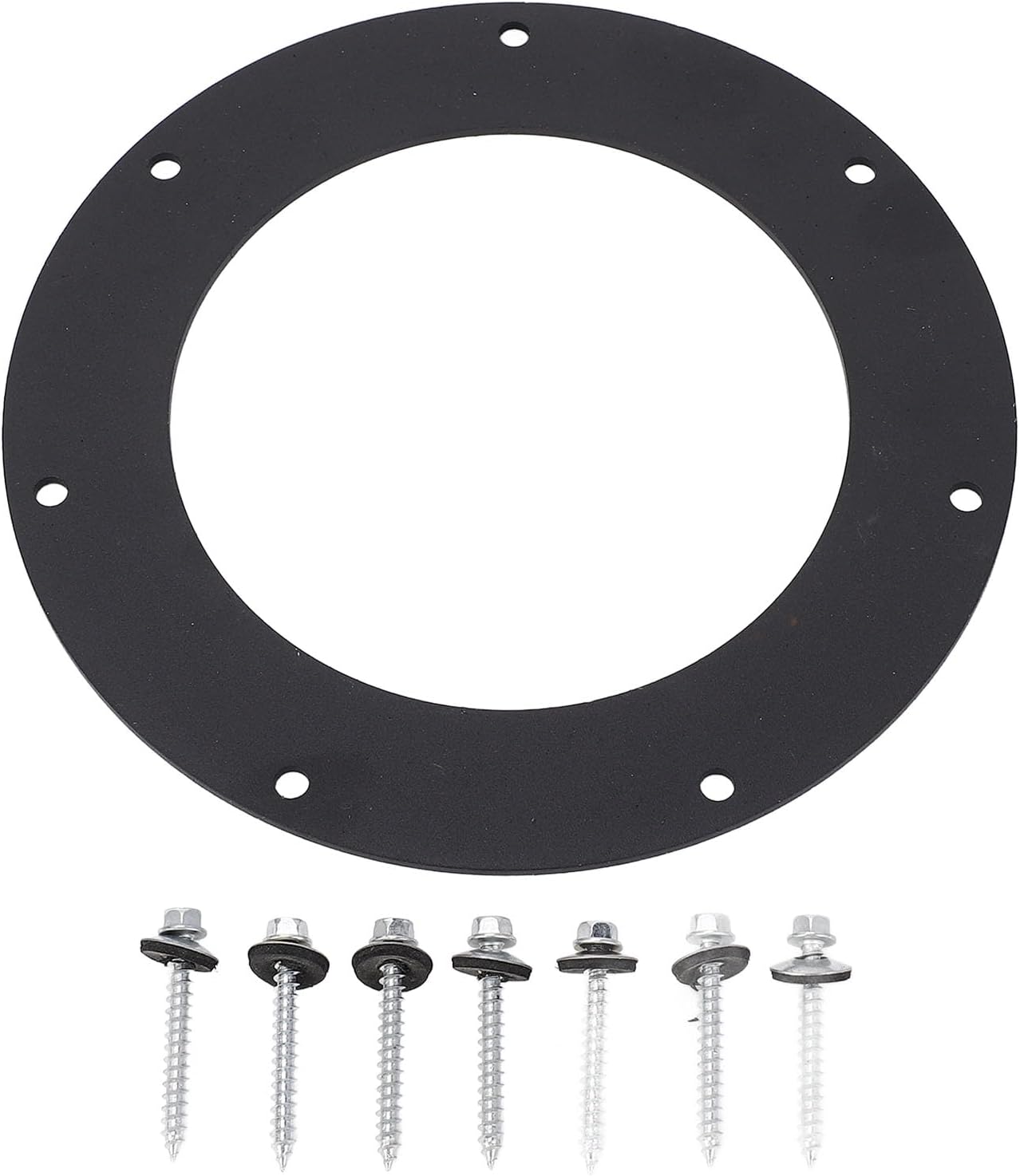 Gas Tank Lock Ring Replacement, sturdy Metal Construction, Repairs Rusty Tongue, Easy Installation via Trunk Access, Fits Most Cars and Trucks with Plastic Tank, OEM Numbers 4L2Z9