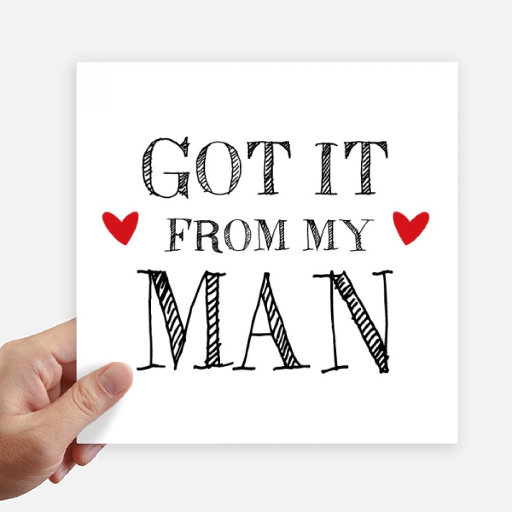 Autocollant carré pour ma femme sticker moto mural 20cm