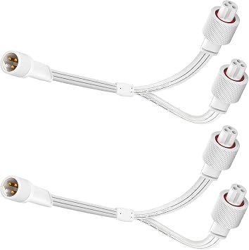 Extension Cord with Y-Splitter for Govee Permanent Outdoor Lights, 2 pcs