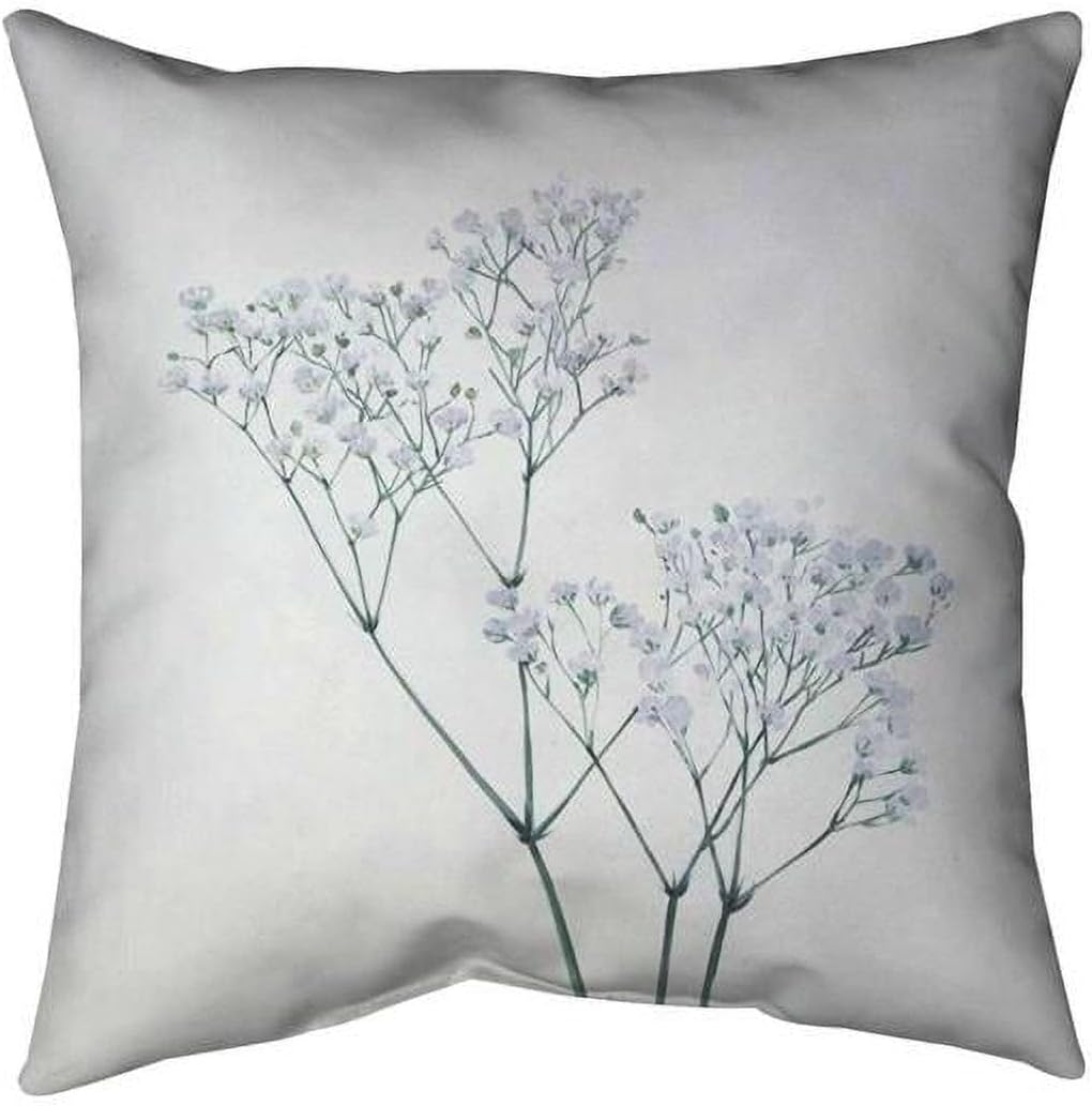 26 x 26 in. Babys-Breath Flowers-Double Sided Print Indoor Pillow