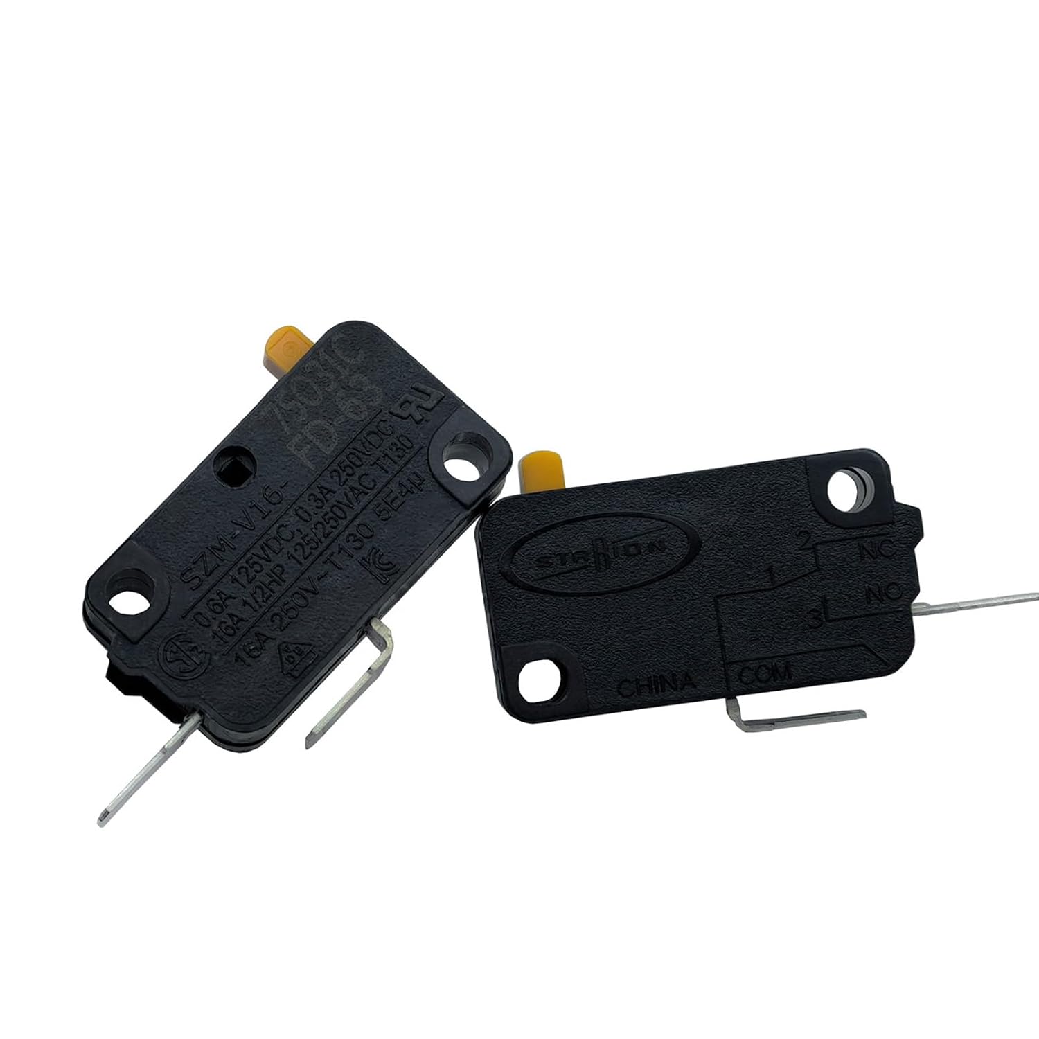 2Pcs 3405-001034 Microwave Door Switch NO 16A 250V