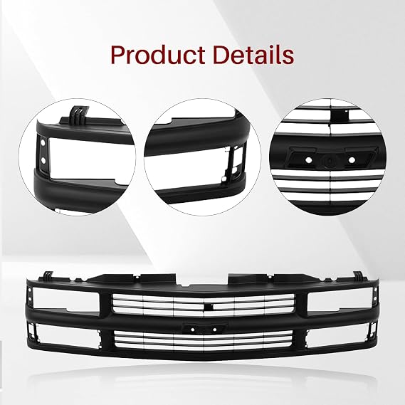 Front Grille Grill Compatible With 94-00 Chevrolet C/K 1500 2500 3500