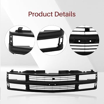 Front Grille Grill Compatible With 94-00 Chevrolet C/K 1500 2500 3500