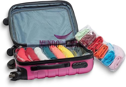 Miniatura 3 de World of Bases - Solución organizadora de almacenamiento para armario hecha de plástico flexible y transparente y seis divisores para ropa ropa