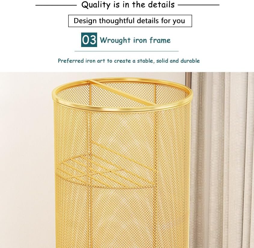 Umbrella Storage Rack - Metal Round Stand for Indoor or Outdoor Entryway, Hallway, or Office Use