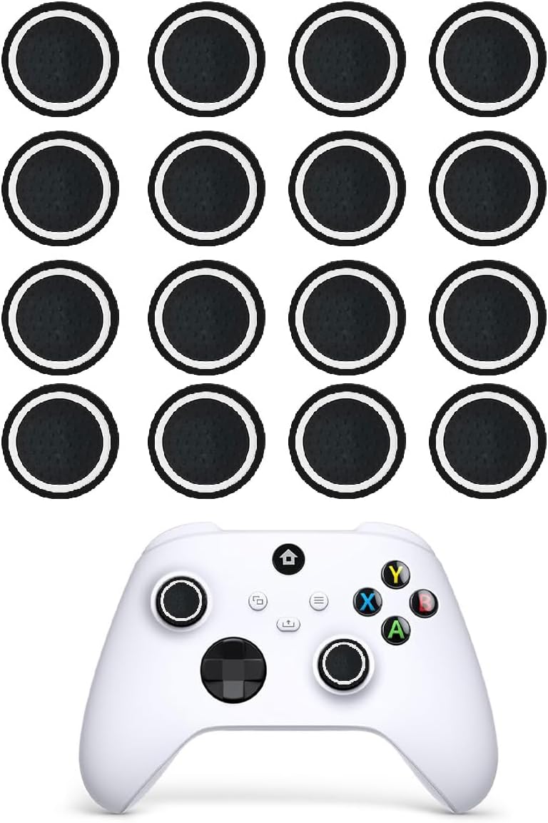20PCS Silicone Thumb Cap, Thumb Grips Caps Cover Joystick Controller Performance Replacement Compatible With PS4/PS4/PS5 JoystickController