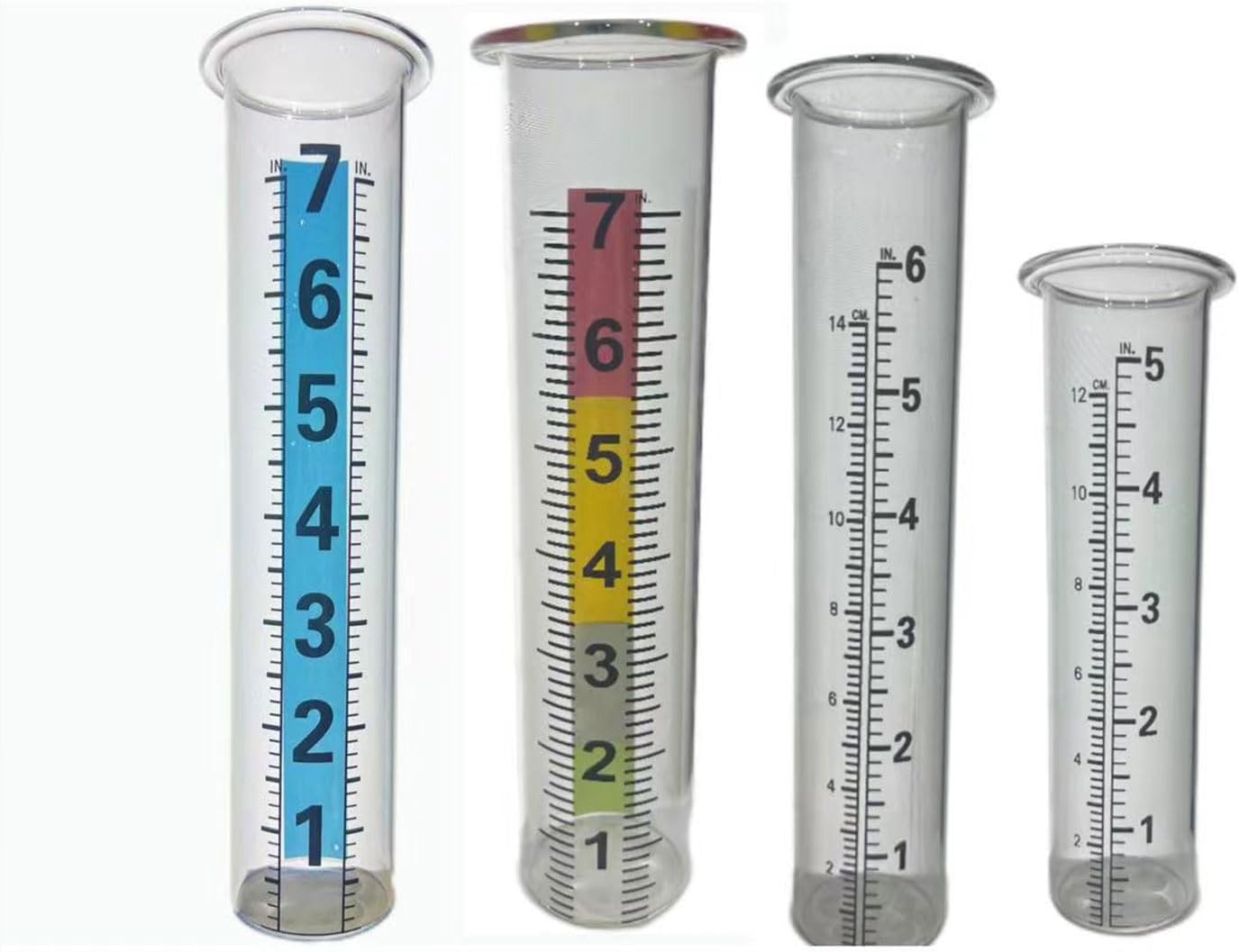 Rain Gauges Upgraded Outdoor Rain Gauges Rain Meter Featuring Large Number & Effect for Easy Reading & Installation