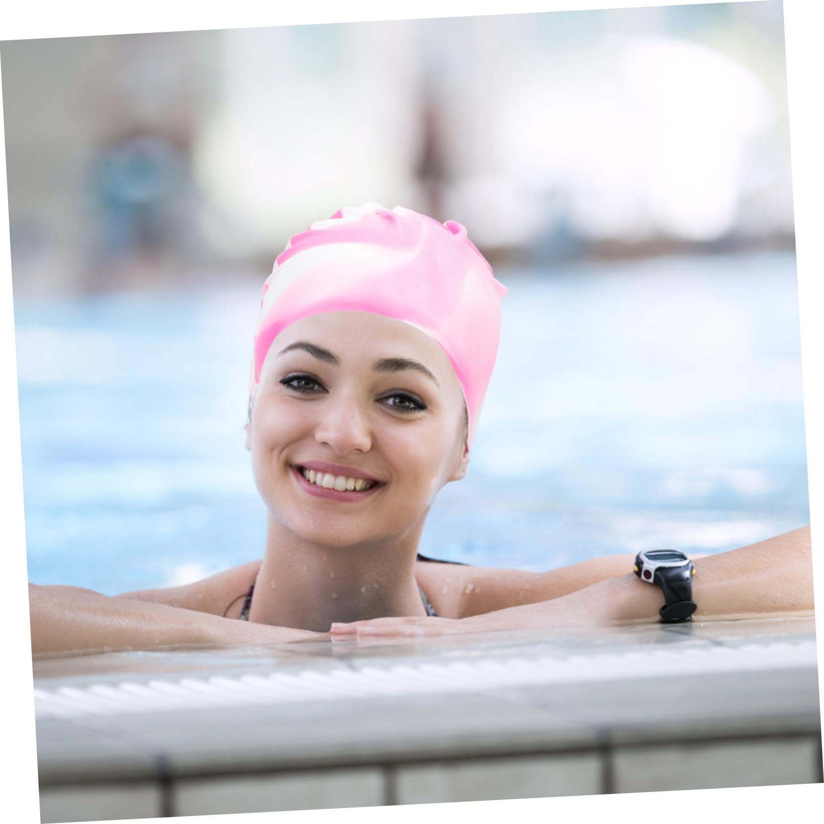 SUPVOX Cuffia Da Nuoto in Silicone Cappelli Cuffie Da Bagno Per Donne Che Nuotano Cappello Da Bagno Cuffia Da Nuoto Per Occhialini Da Nuoto Piscina Caps Gel Di Silice