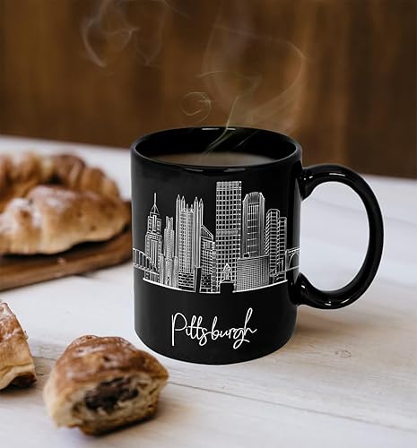 Vista 61 de TJ Originals - Taza de café Boston Massachusetts, regalo de taza de café de recuerdo de viaje turístico, taza de cerámica Skyline de 11 oz, taza