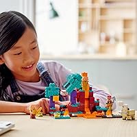 Vista 4 de LEGO Minecraft The Warped Forest 21168 - Juego creativo práctico de Minecraft Nether; divertido juguete de construcción de bosque deformado