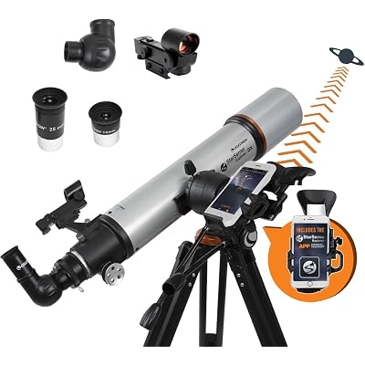 Celestron StarSense Explorer DX 102AZ App-Enabled Telescope – 102mm Refractor with Smartphone Dock & StarSense App – iPhone & Android Compatible – Easy-to-Use for Beginners