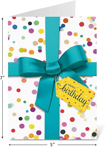 Miniatura 5 de Current Paquete económico de tarjetas de felicitación de cumpleaños con confeti, juego de 20, 10 diseños únicos, tarjetas grandes de 5 x 7 pulgadas,