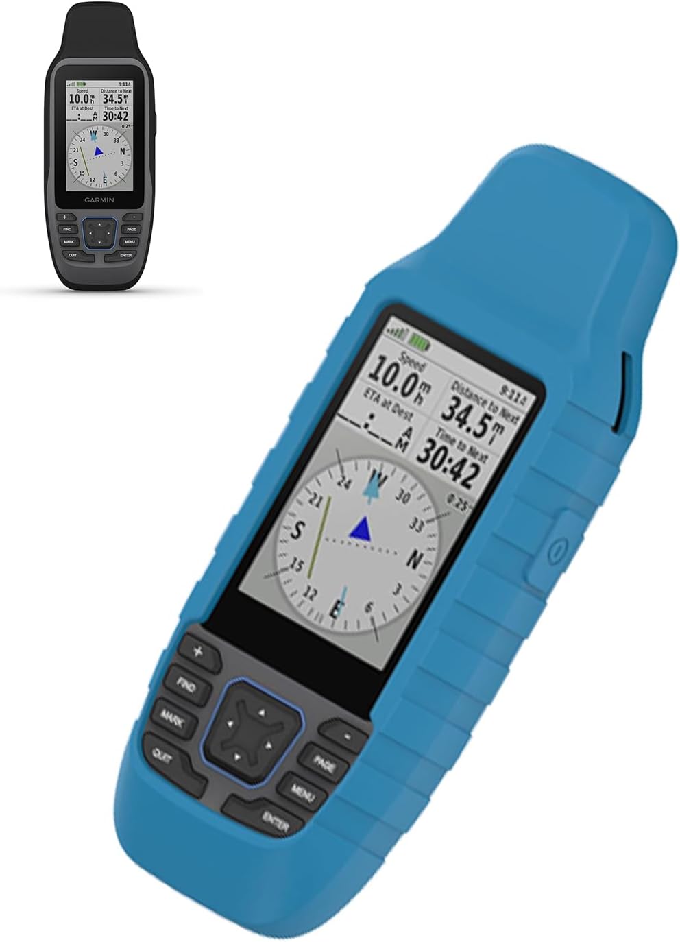 Case for Garmin GPSMAP 79sc/79s Marine GPS Handheld,Soft Protective,BOVUGAC Silicone Case for Garmin GPSMAP 79sc/79s-Blue