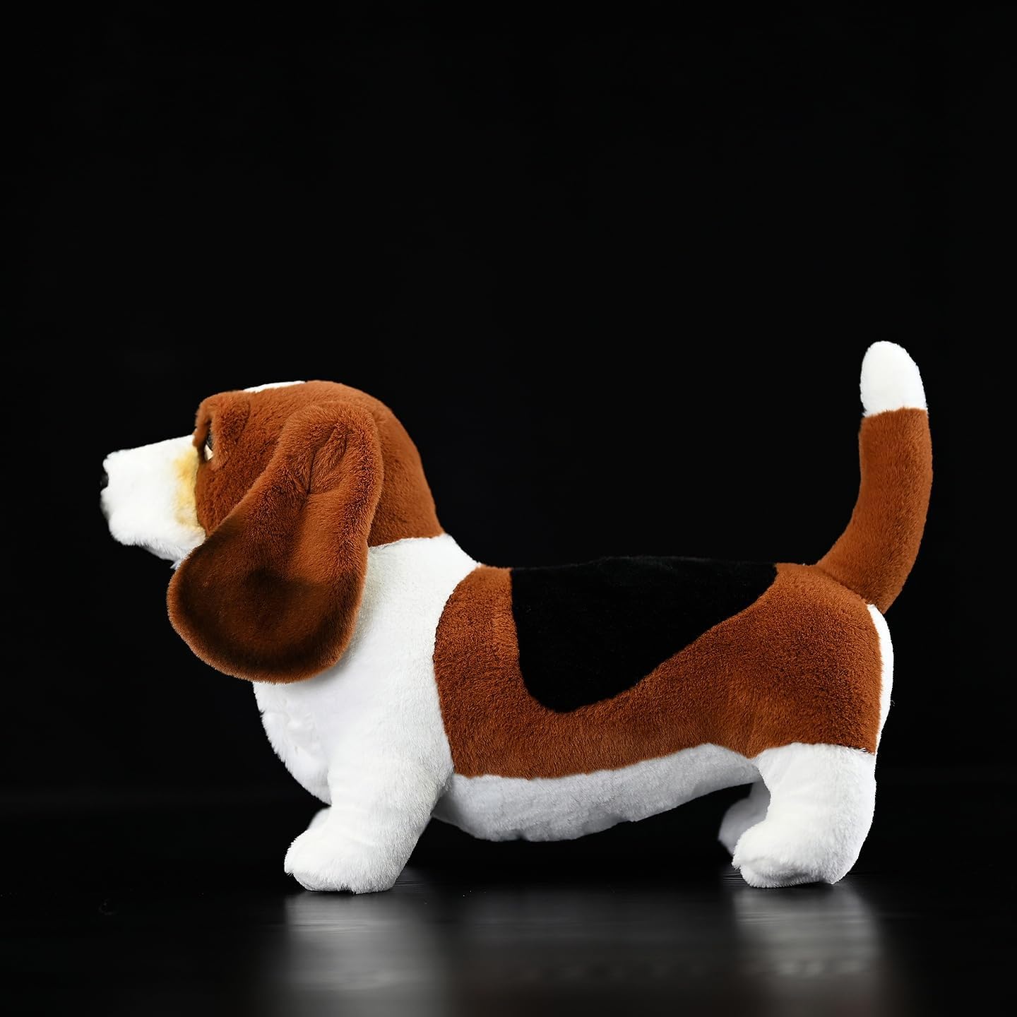 Nohito Realistic French Basset Hound Plush Stuffed Animal - 12'' Long Lifelike Cuddly Squishy Brown Puppy Dog Plushie Gifts