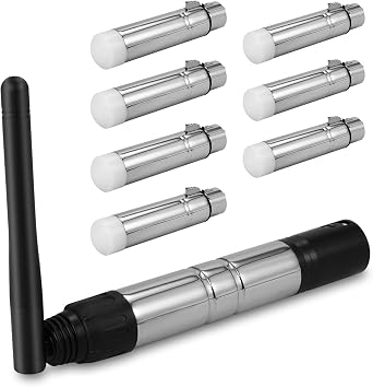 8PCS DMX512 Transmitter Receiver 2.4G Wireless DMX Dfi DJ Controller ISM Portable Kit for Party DJ Show Club Disco KTV Stage Light Lighting Fixture Control
