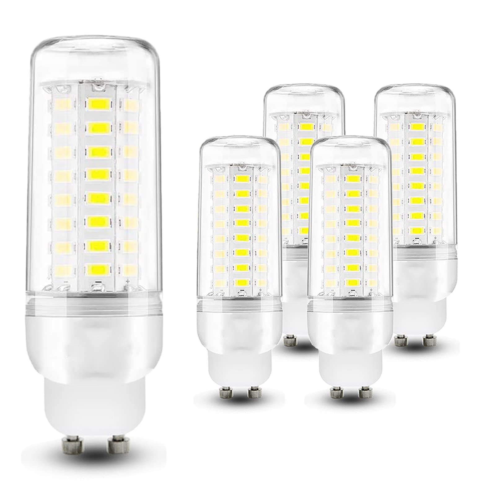 MERCU Pack of 4 GU10 LED Corn Light Bulbs,12W LED Cylindrical Bulb Equivalent 120W Incandescent Bulbs, 360° Beam Angle, Small Energy Saving Lamp for Residential,Cold White~6500K,220V~240V