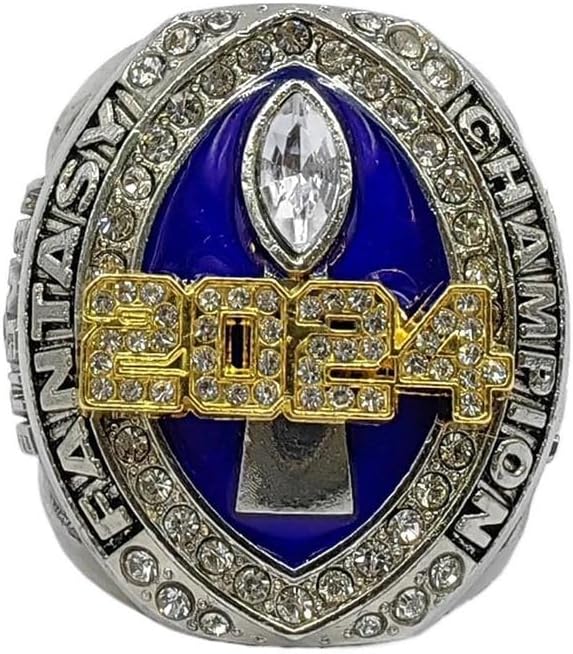 Custom 2024 Fantasy Football Championship Rings Trophy Prize