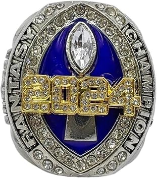 Custom 2024 Fantasy Football Championship Rings Trophy Prize