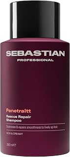 Sebastian Professional Penetraitt Rescue Repair Shampoo | Rich and Creamy Repairing Shampoo | For Stressed, Damaged Hair | 280ml