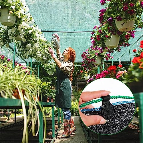 Jogoico 100St Kunststoff-Clips für Schutztuch, Shade Cloth Plastic Clip, Spezialclip mit öse, Kunststoffclips Sonnensegel Befestigung, Schattiernetze Halteklammern für Garten Pflanzen Rasenschatten
