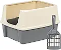Amazon Basics Large Cat Litter Box with High Sides - product image